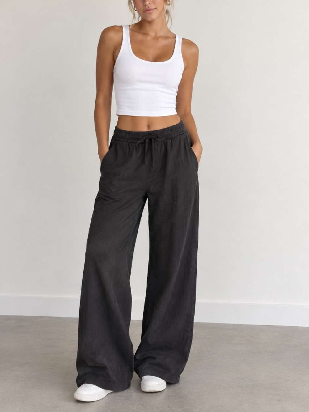 LULULEMON Wide Leg Pants Black Women’s Size 10